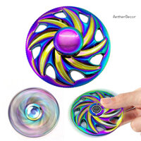 Aetherdecor Hợp Kim Kẽm Fidget Spinner Đồ Chơi Giảm Căng Thẳng Lo Âu Di Động Trẻ Em Thanh Thiếu Niên Người Lớn Nhiều Màu Sắc Đầu Ngón Tay Quay Top Kim Loại Con Quay Đồ Chơi Con Quay Hồi Chuyển Quà Tặng Sinh Nhật