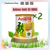 [AFFMU95 - Giảm 15% tối đa 99K]Combo 2 Sữa Bột Anlene Gold 5X Hương Vanilla (Hộp Thiếc 800g)