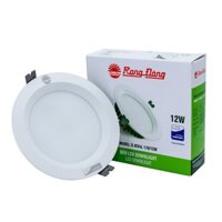 ⚡️FLASH SALE 50%⚡️{ Hàng chính_hãng}Đèn LED Downlight Rạng Đông D AT04L 110/12W-E AS trắng/ vàng