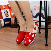 ⚡️[FREE SHIP]⚡️GIÀY TOMS ĐỎ (đế cao su đúc)