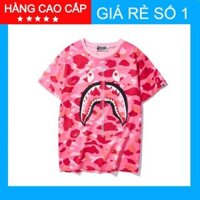 ⚡️[Freeship - Full Tag Túi]⚡️ Áo phông Bape Hồng ,Bape shark hồng