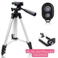 ⚡️FREESHIP HN VÀ HCM⚡️ COMBO GẬY TRIPOD + KẸP MÁY ẢNH + NÚTBLUETOOTH