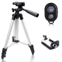 ⚡️FREESHIP HN VÀ HCM⚡️ COMBO GẬY TRIPOD + KẸP MÁY ẢNH + NÚTBLUETOOTH