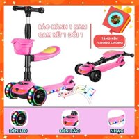✈️[Freeship] Xe trượt scooter By Sky đa năng phát sáng cho bé từ 1 đến 12 tuổi - Xe thăng bằng có nhạc, ghế nhún cho trẻ
