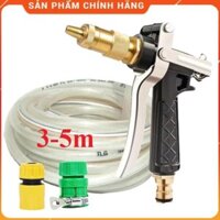 ❤️FREESHIP❤️ Bộ dây vòi xịt nước rửa xe, tưới cây . tăng áp 3 lần, loại 3m, 5m 206236Eđầu đồng, cút+ tặng túi đựng bút
