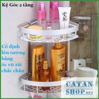 ❤️FREESHIP❤️ Kệ nhà tắm Góc 2 tầng hợp kim nhôm tiết kiệm không gian, kệ đựng vật dụng gia đình chắc chắn GD275-KNT-Nhom