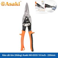 ⚜️FREESHIP⚜️ Kéo cắt tôn (tole) mũi thẳng Asaki AK-0335 10 inch/ 250mm