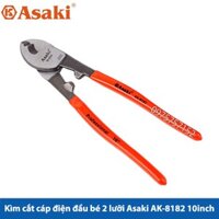 ⚜️FREESHIP⚜️ Kìm cắt cáp điện đầu bé 2 lưỡi Asaki AK-8182 10inch