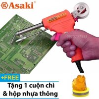 ⚜️FREESHIP⚜️ Mỏ hàn điện tử dạng súng, tự động đẩy thiếc Asaki AK-9095 60W - Nóng nhanh, mối hàn đẹp - Tặng thiếc & nhựa