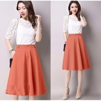 .❣️FREESHIP❣️Chân Váy Phối Nút Nana