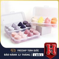❤️FREESHIP❤️Hộp 8 Miếng Mút Đánh Phấn, Mút Trang Điểm Bọt Biển Mềm Mịn Kèm Hộp Đựng Tiện Dụng Siêu Xinh Xắn