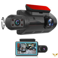 Ag Trước ô tô, camera ô tô 360 độ 3 inch dashcam HD ống kính kép ghi âm kép 1080P