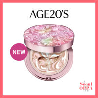 [Age 20's] Essence Cover Pact Aura 14g+14g SPF 50+ PA++++ Kem Nền Phấn Nước Kem Lót Trang Điểm Hàng Thật Age 20 Air Cushion Foundation Glow Facial Makeup Base Shades Whitening Wrinkle Sunscreen