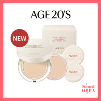 [Age 20's] Silky Fixing Pact 14g+14g Age 20 Phấn Nước Kem Nền Lót Trang Điểm Cushion Foundation
