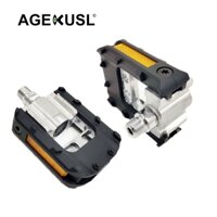 Agekusl F265 Bàn Đạp Xe Đạp Có Thể Gập Lại Bàn Đạp DU Mang Có Phản Quang Cho Brompton Dahon JAVA Fohon United Bàn Đạp Xe Đạp Gấp Ba Lần