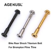 Agekusl Xe Đạp Phía Sau Giảm Chấn Lò Xo Bu Lông Titan Vít Đai Ốc Sử Dụng Cho Brompton Pline Xe Đạp Gấp