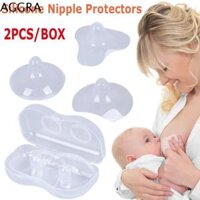 AGGRA Mềm 2 cái / hộp Cho con bú Silicone an toàn Hình tam giác Miếng bảo vệ núm vú bằng silicon Núm vú bằng silicone cho con bú Nắp bảo vệ núm vú bằng tấm chắn bảo vệ Sữa mẹ