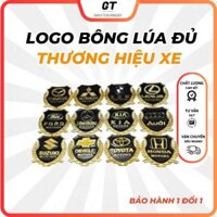⚡️Giá Hủy Diệt⚡️ Logo Bông Lúa Đủ Thương Hiệu Xe Giá BỘ 2 CHIẾC Trang Trí Ô Tô Xe Máy