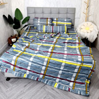 ⛔️GIÁ SIÊU RẺ⛔️ Trọn Bộ 5 Món Chăn Ga Gối Thun Hàn Quốc Thoáng Mát, Không Nhăn Xù _ Nemtot Bedding
