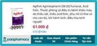 Agifivit Agimexpharm 10 vỉ x 10 viên – Điều trị bệnh thiếu máu, thiếu sắt