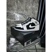 [AGsneaker] Giày thể thao cổ cao | Jordan1 Mid Black White