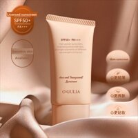 Agulia Clear Kem Chống Nắng Dưỡng Ẩm Ánh Sáng Mỏng Công Suất Cao Chống Tia Cực Tím Ngoài Trời Mang Theo Kem Chống Nắng Lotion