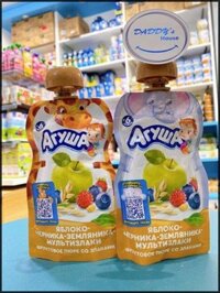 Agusa ngũ cốc, táo, việt quất & dâu 6m+ (90g)