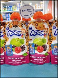 Agusa táo, dâu đen, mâm xôi 6m (90g)