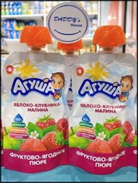 Agusa táo, dâu, mâm xôi 6m+ (90g)