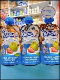 Agusa táo, dâu tây, phô mai 6m+ (90g)