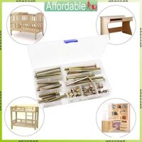 Ah 50 Miếng Nội Thất Bu Lông Hạt Vít Giường Bộ M6 Hex Ổ Cắm Cho Đầu Nắp Vít N