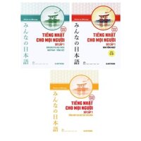 Aha -Sách Combo 3 cuốn Tiếng Nhật cho mọi người Minna no Nihongo - Sơ cấp 1 - Bản tiếng Nhật, Bản dịch, Bài tập chủ điểm