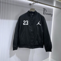 ⚜️[HÀNG CAO CẤP] – Áo Khoác Bomber N1k3 X Jordan Số 23 Trần Bông - Áo Khoác Bomber Đen Nam Nữ Cao Cấp Loại 1 Dluxur