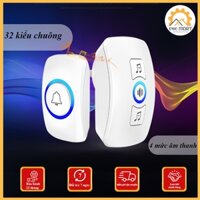 ⚡️HÀNG CHÍNH HÃNG⚡️Chuông Cửa Không Dây ADG-X1 ⚡️ Xuyên âm-Chống nước, 32 kiểu nhạc chuông, Kết nối 150m
