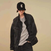 ⚡️HÀNG SẴN⚡️Áo Bò Đen ESSENTIALS Ss22- ESSENTIALS Black Faded Denim Jacket/ Áo Khoác Bò Fear Of God