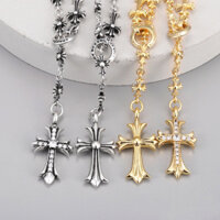 ⚡️HÀNG SẴN⚡️VÒNG CỔ CHROME HEART Thánh Giá Vàng Đính Đá - Dây chuyền Chrome Heart Thánh Giá Sợi Nhỏ CH /Chrome necklace