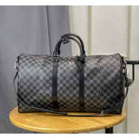 ⚡️[Hight Quality] Hàng Có Sẵn Túi Trống Du Lịch 1V Luon Vuituoi Keepall 45 Damier - Họa Tiết Kẻ Ô Đen Sang Trọng
