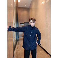 ⚡️[Hight Quality] - Sơ Mi Dior Monogram - Sơ Mi Dior Demin Oliqule Bản Xanh Dài Tay Chất Kaki - Chuẩn Loại 1 Hàng Q