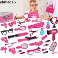 Ahmed Cô Gái Giả Vờ Chơi Đồ Chơi, Trang Sức Bé Gái Độc Quyền Cho Trẻ Em Đồ Chơi Trang Điểm Trẻ Em, Lược Làm Tóc Đồ Chơi Tiệm Cắt Tóc Cảnh Tưởng Tượng Mô Phỏng Máy Sấy Tóc Thiết Kế Kiểu Tóc