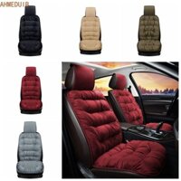 Ahmeduib Đệm Ghế Ô Tô Nhung Ấm Áp, Cotton Có Miếng Lót Lưng Vỏ Ghế Ô Tô Mùa Đông, Bảo Vệ Ghế Trước Ấm Áp Dày Mềm Mại Phụ Kiện Xe Hơi