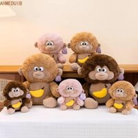 Ahmeduib Mô Phỏng Búp Bê Khỉ, Đồ Chơi Khỉ Sang Trọng Siêu Mềm Chuối, Mới Lạ Kawaii Hoạt Hình Tai Lớn Khỉ Thú Nhồi Bông Trang Trí Xe Hơi