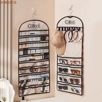 Ahmeduib Treo Trang Sức Tổ Chức, 47 Túi Đựng Nhẫn Bông Tai Trong Suốt, Di Động Hai Mặt Dung Tích Lớn Chống Bụi Băng Đô Tổ Chức Nữ