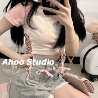 Ahoo  áo phông áo thun nữ croptop baby tee Thời trang hàn quốc  High quality Stylish Cái mới Chất lượng cao A99J0OM 36Z230909