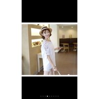 ❤️HOT ÁO KATE VAI REN MÀU TRẮNG TAY PHỐI REN SIZE L