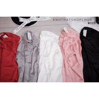 [Ai Mặc Cũng Xinh]  ÁO SƠ MI PHI BÓNG TAY DÀI NHIỀU MÀU CHẤT ĐẸP