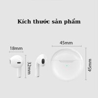 ai Nghe Bluetooth Pro4 Pro 6 Tws 5.0 Hai Tai Stereo Wireless Mini Headphone Với Micrô Tích Hợp Chất Lượng Cao