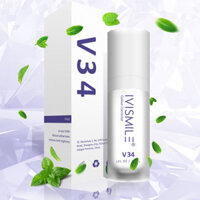 Ai Smile V34 Kem Đánh Răng Làm Trắng Da Toning Essence Màu Tím Cặp Rửa Gel Làm Trắng Răng Loại Bỏ Vết Bẩn Răng Vàng Xuyên Biên Giới