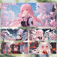 AI Two-Dimensional Animation Girl Mouse Pad Thickened Overlock Anime Men and Women E-Sports Office Computer Desk Mat 2U55