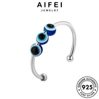 Aifei JEWELRY Nhẫn Sáng Tạo Ban Đầu Mắt Bạc 925 Quỷ Nữ R83