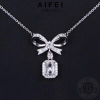 AIFEI JEWELRY thời dây kiện kim thời trang phụ nơ bạc bản nguyên trang chuyền thật hàn vòng quốc 925 cổ cương nữ moissanite sức N1073